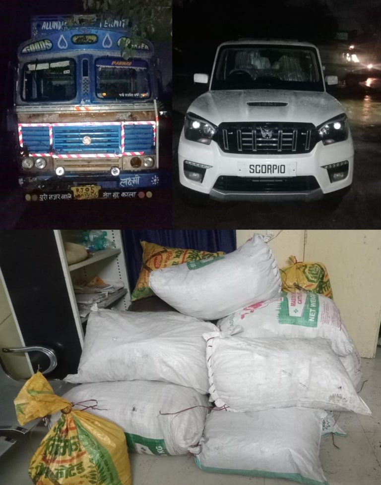 ग्वालियर : आठ गांजा तस्करों को लगभग 540 किलोग्राम गांजा ट्रक व स्कॉपियों सहित पुलिस ने किया गिरफ्तार
